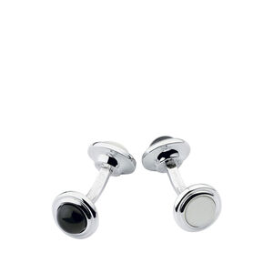 Cufflinks Orsay Onyx and Mother of Pearl, medium